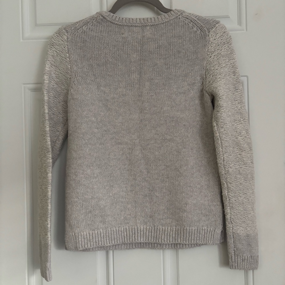 ❤️2/$15or3/$21❤️LOFT Gray Mohair Blend Sweater w/Snowflake Pattern, Size PS - Picture 9 of 13